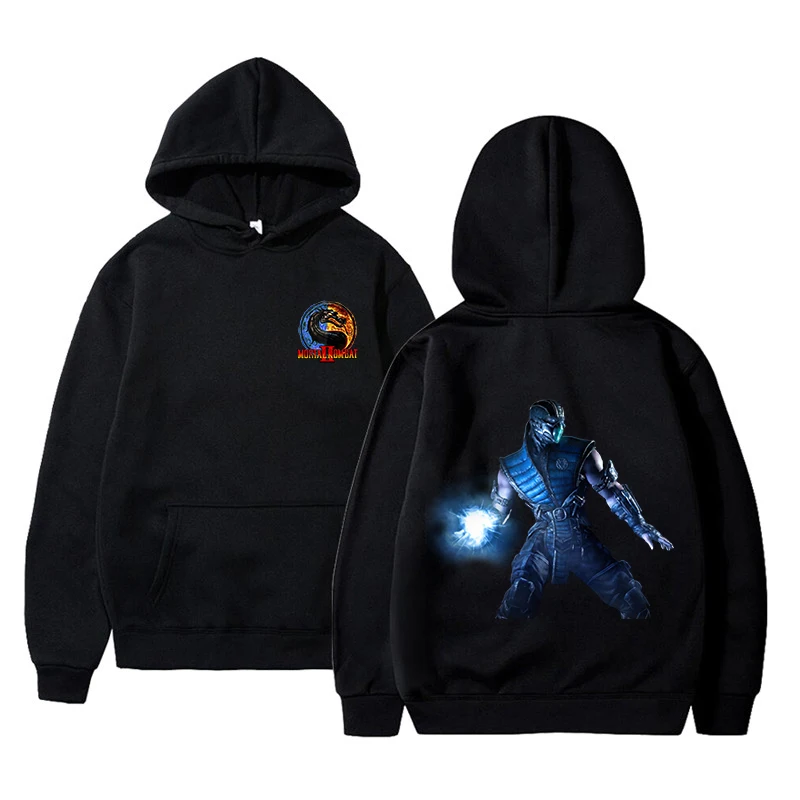 Mortal Kombat Hoodies Fighting Games Print Men Woman Fashion Y2K Hoodie Hooded Sweatshirts Pullovers Unisex Tracksuits Clothing