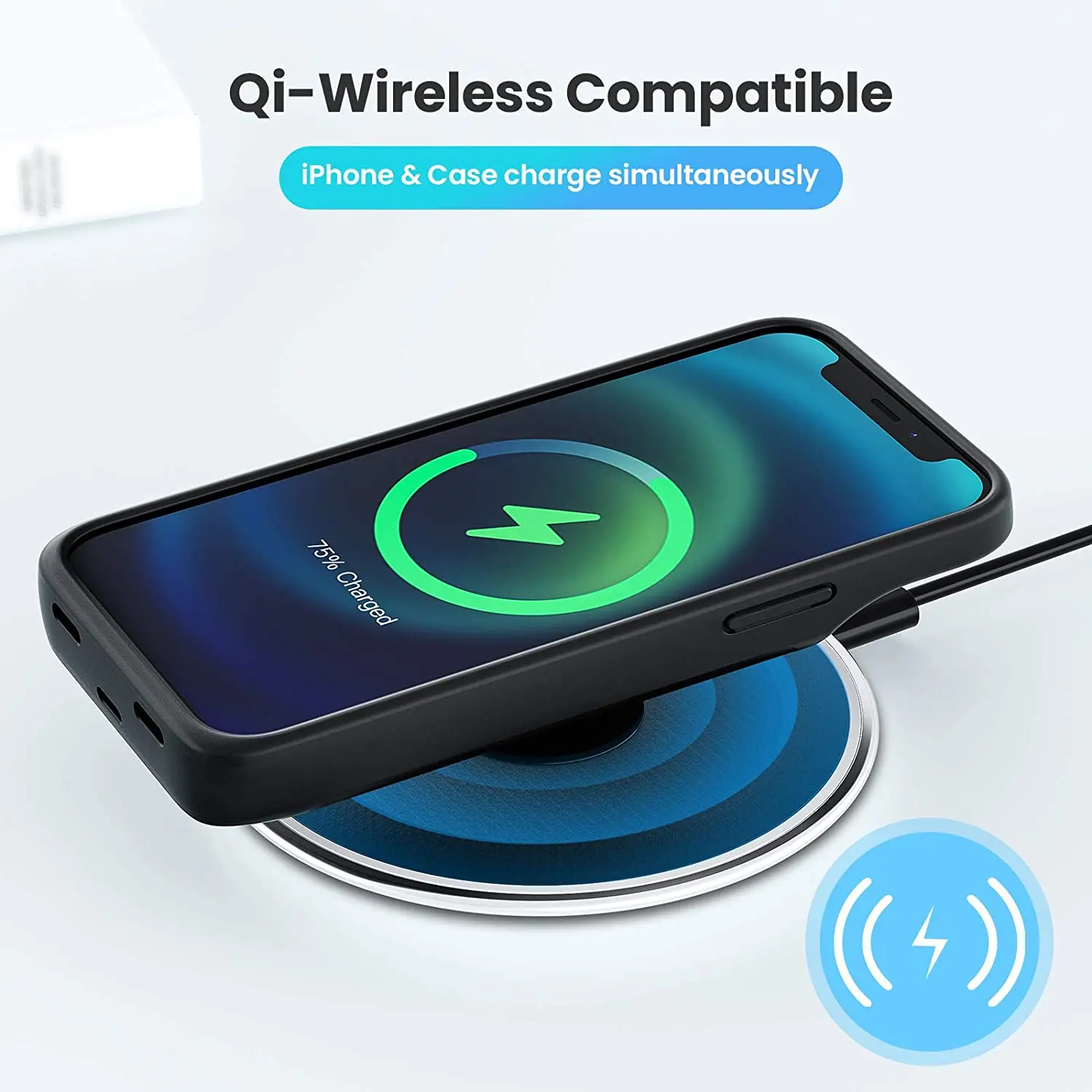 NEWDERY 4700mAh Battery Case for iPhone 12 Mini Portable Rechargeable Battery Pack for iPhone 13 Mini Battery Power Case