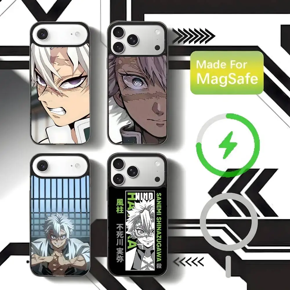 

Shinazugawa Sanemi Phone Case For iPhone 17,16,15,14,13,12,11,Pro,Max,Plus,Mini,SE4,E Magnetic Magsafe Wireless Charging
