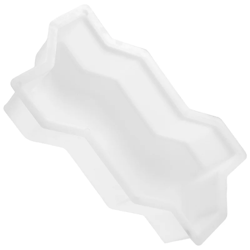 

A82I-Three Waveform Garden Path Plastic Concrete Paving Brick Mold Diy Walkway Cement Brick Mold