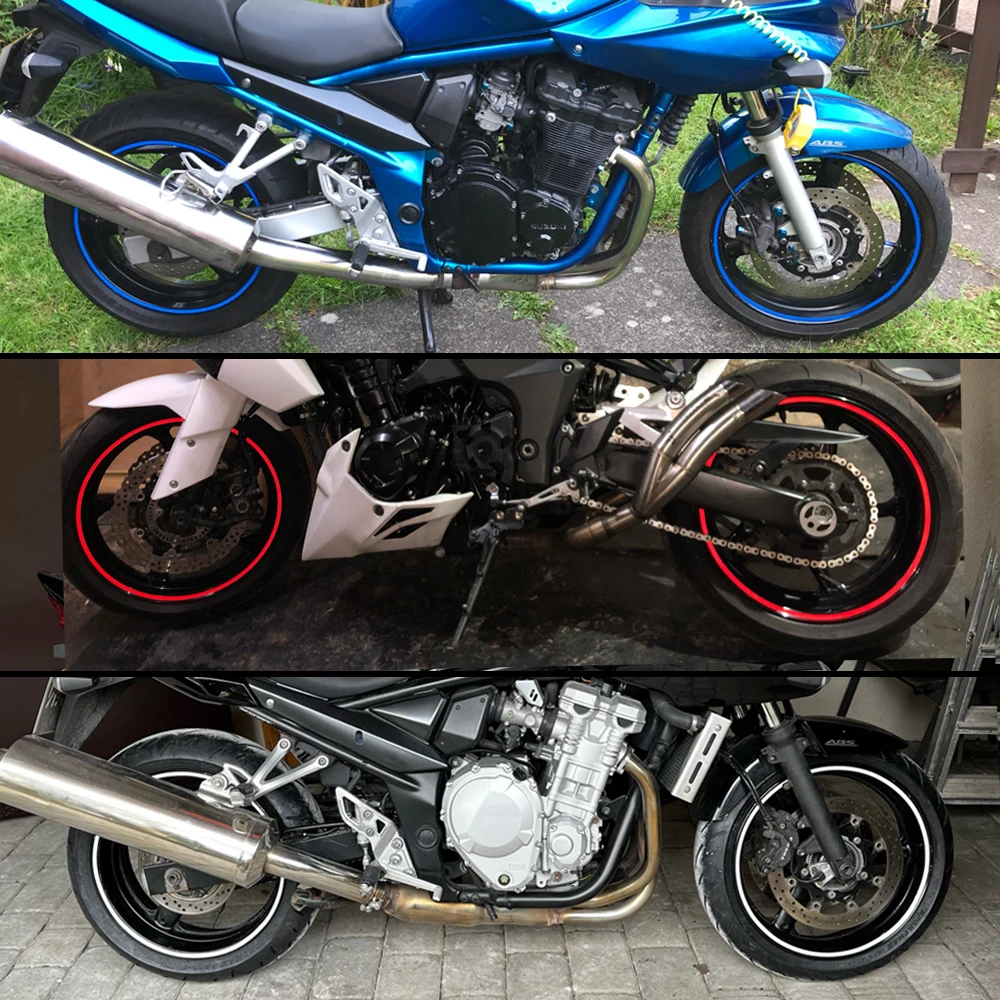 Adesivos de rodas para motocicleta, aro reflexivo, fita listra para bicicleta, Ktm 1190 Adventure, Suzuki Gsr 600, Honda Hornet Crf 250F