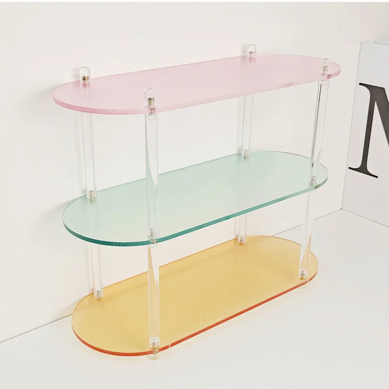 

Acrylic Table Storage Stand Home Office Organizer Display Case Clear Storage Holder Cosmetic Storage Rack