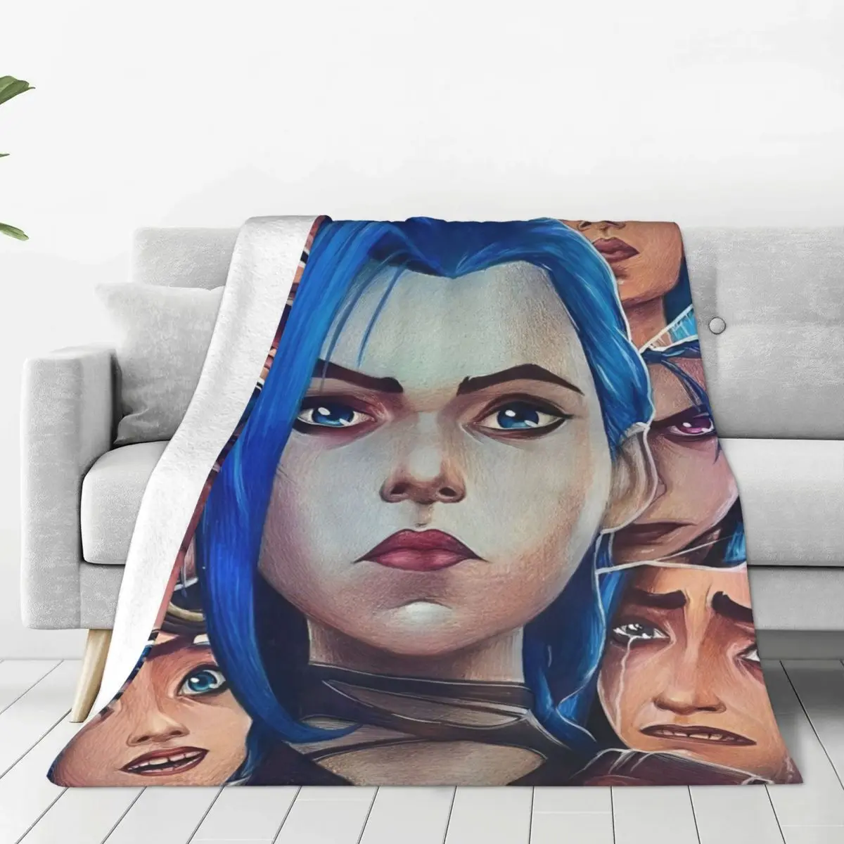 Hot Anime Arcane Printed Plush Blanket Boy Girl Flannel Throw Blanket For Outdoor Super Warm Quality Bedspread Gift Idea