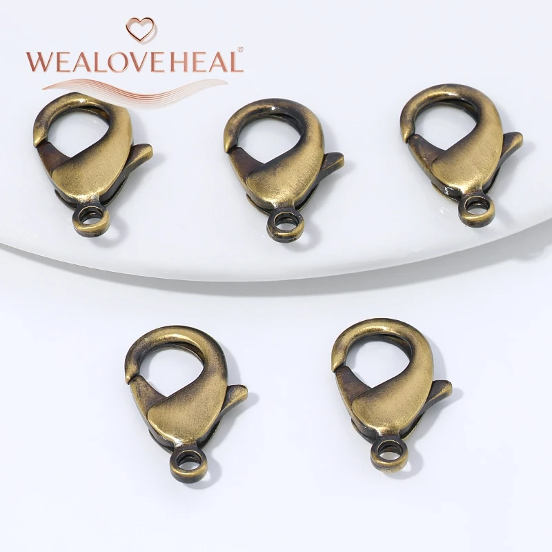 armband verschluss，22mm 26,5mm Vintage Antik-Bronze Messingbeschichtete Karabinerverschlüsse Haken DIY Schmuckzubehör für Armband- und Halsketten-Herstellung – Detail 18