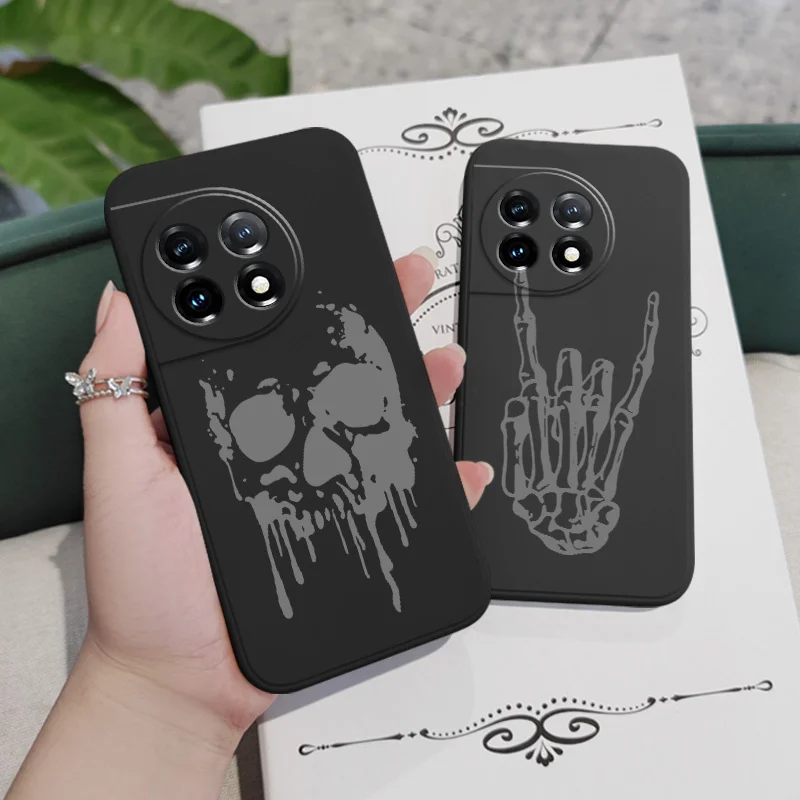 MutilatedโครงกระดูกสําหรับOneplus 13 13R 12 12R 11 11R 10 10R 10T 9R 9RT 9 8T 8 7 7T Pro 5G Liquidซิลิโคน