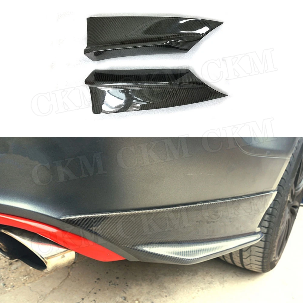 

Carbon Fiber Rear Bumper Lip Splitters Side Flaps Apron For Audi A7 S7 RS7 2013 2014 2015 2016