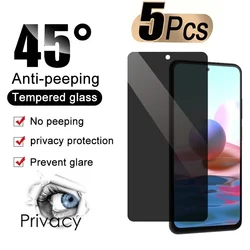 모토로라 모토 G23 G53 G73 G53J G53Y G14 G84 G 스타일러스 전원 5G Anit-Spy 화면 보호기에 대한 5Pcs 개인 정보 보호 강화 유리