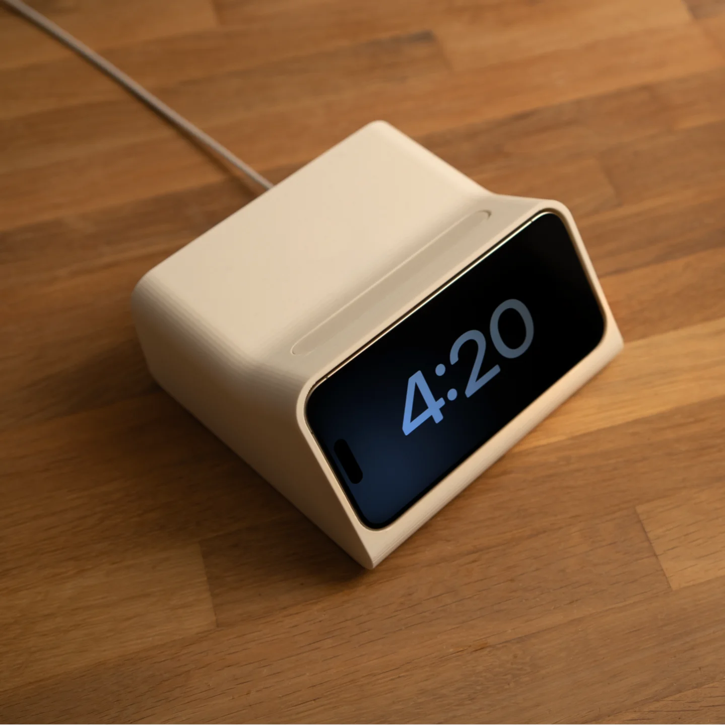 Desktop Clock 3 in 1 Magnetic Magsafe Fast Wireless Charger Phone Stand For iPhone 12 13 14 15 Standby Mode