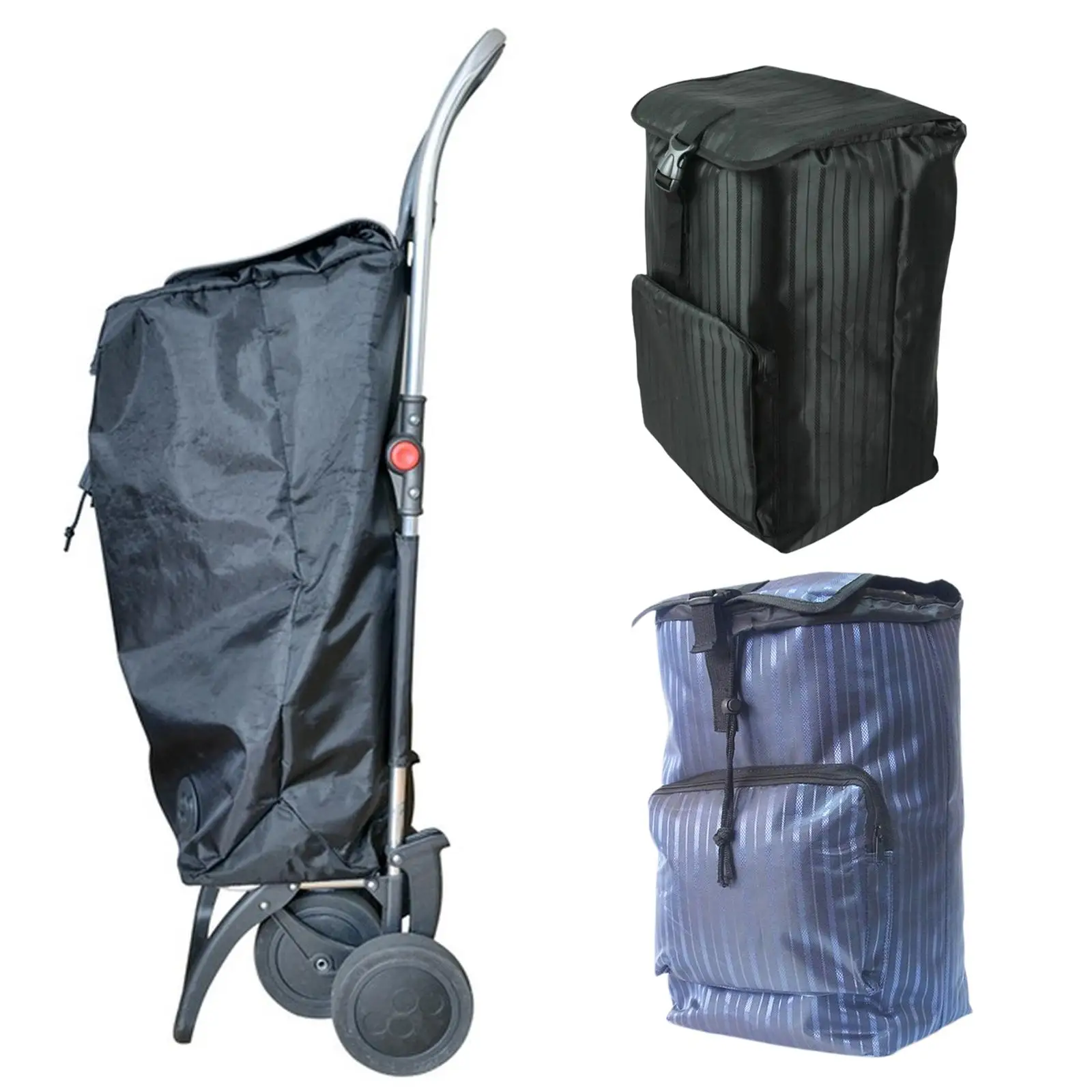 Borsa di ricambio per carrello della spesa, cestino pieghevole, borsa per carrello a mano, per viaggiare, pesca, shopping, picnic, sport all'aria aperta