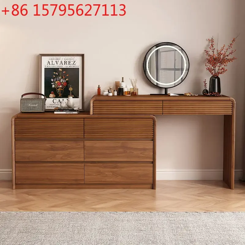 Dresser corner makeup table high-end bedroom small apartment makeup chest integrated storage rack household