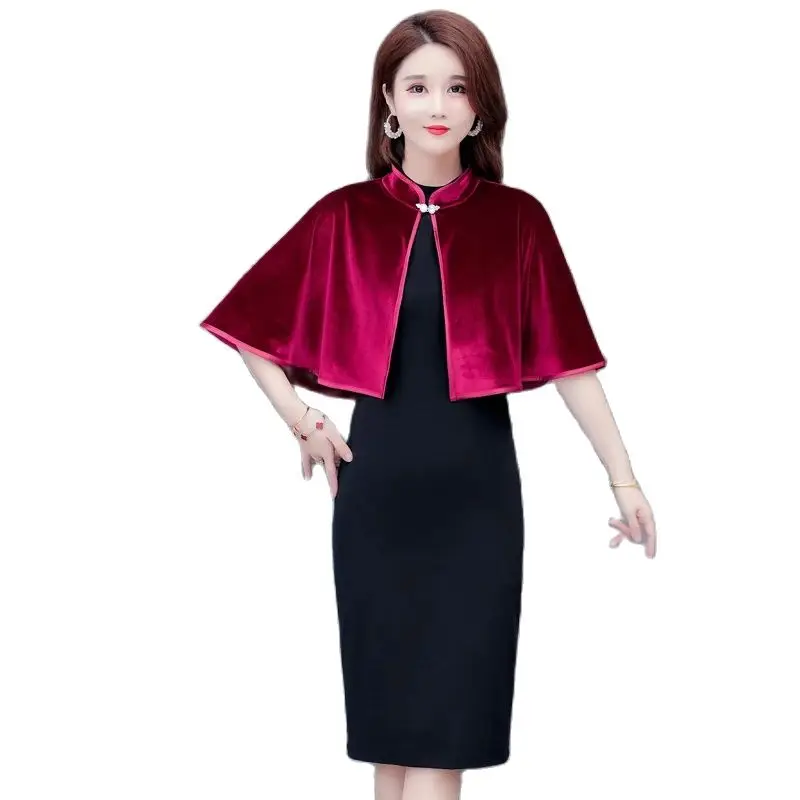 Shrugs For Women Bolero Ladies Velvet Wedding Wraps Bridal Bolero Shawl and Wraps Prom Party Evening Dress Top Cover Up Cape