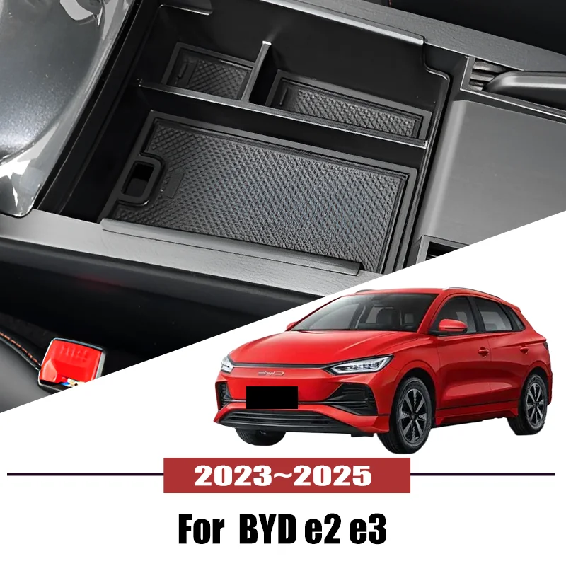 

Suitable For BYD e2 e3 2023~2025 Car Central Armrest Storage Box Holder Console Organizer Box Auto interior Accessories Tools