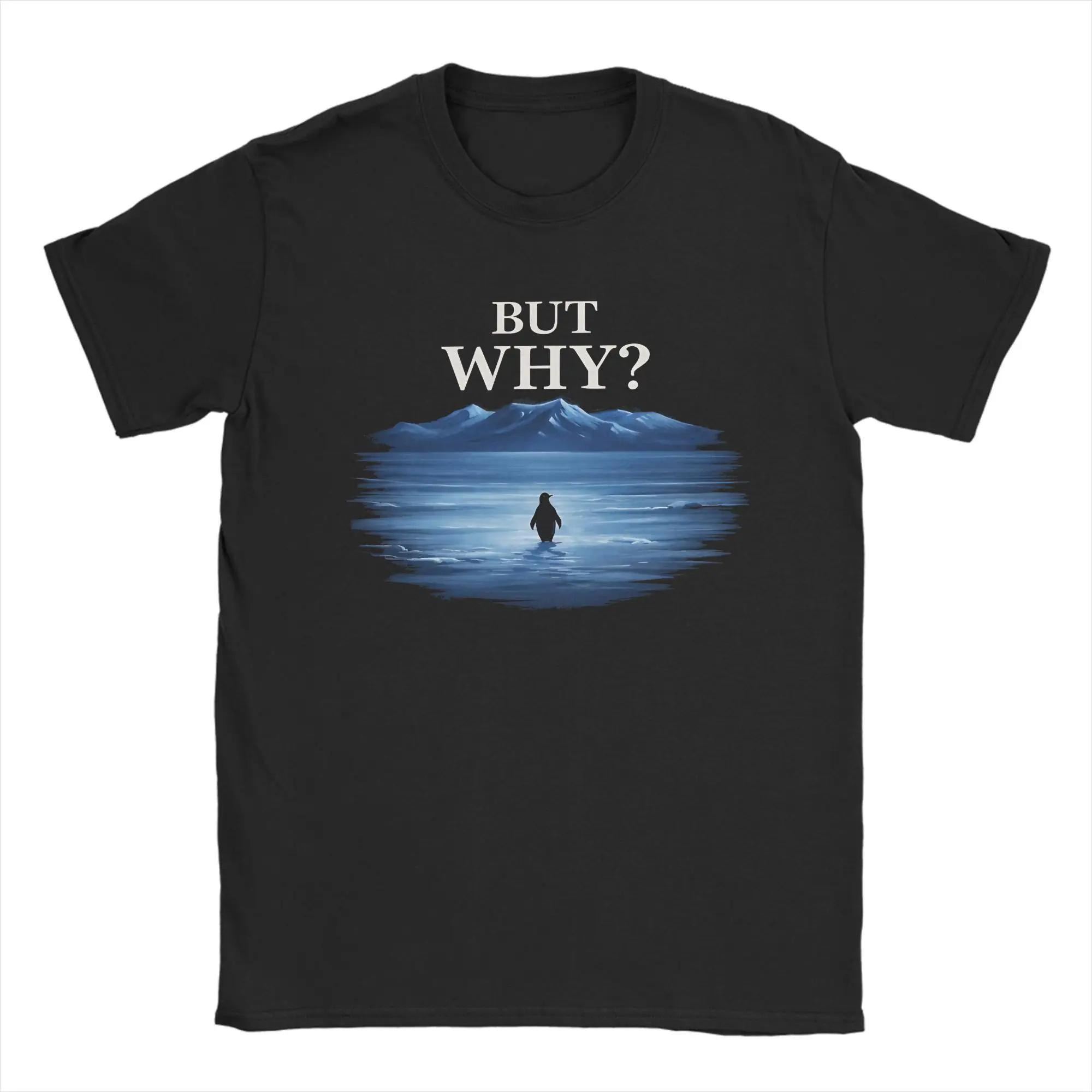 

Футболка But Why – Nihilist Penguin Meme для мужчин, повседневная, из 100% хлопка, с круглым вырезом, с коротким рукавом, идея для подарка, одежда