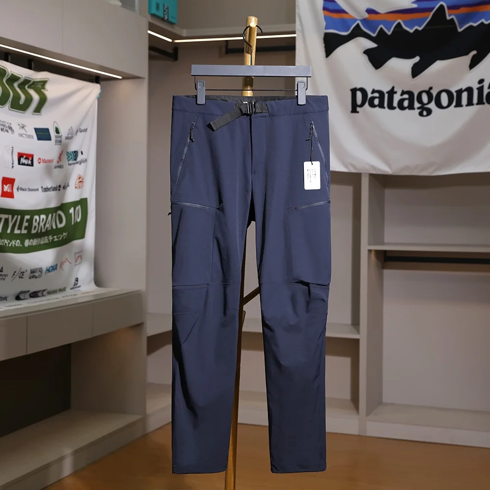 

Luxury Outdoor Soft ell Pants Men's Autumn Winter 3D Tailored Waterproof Casual Trousers Full Glue Proc Straight Leg Pants