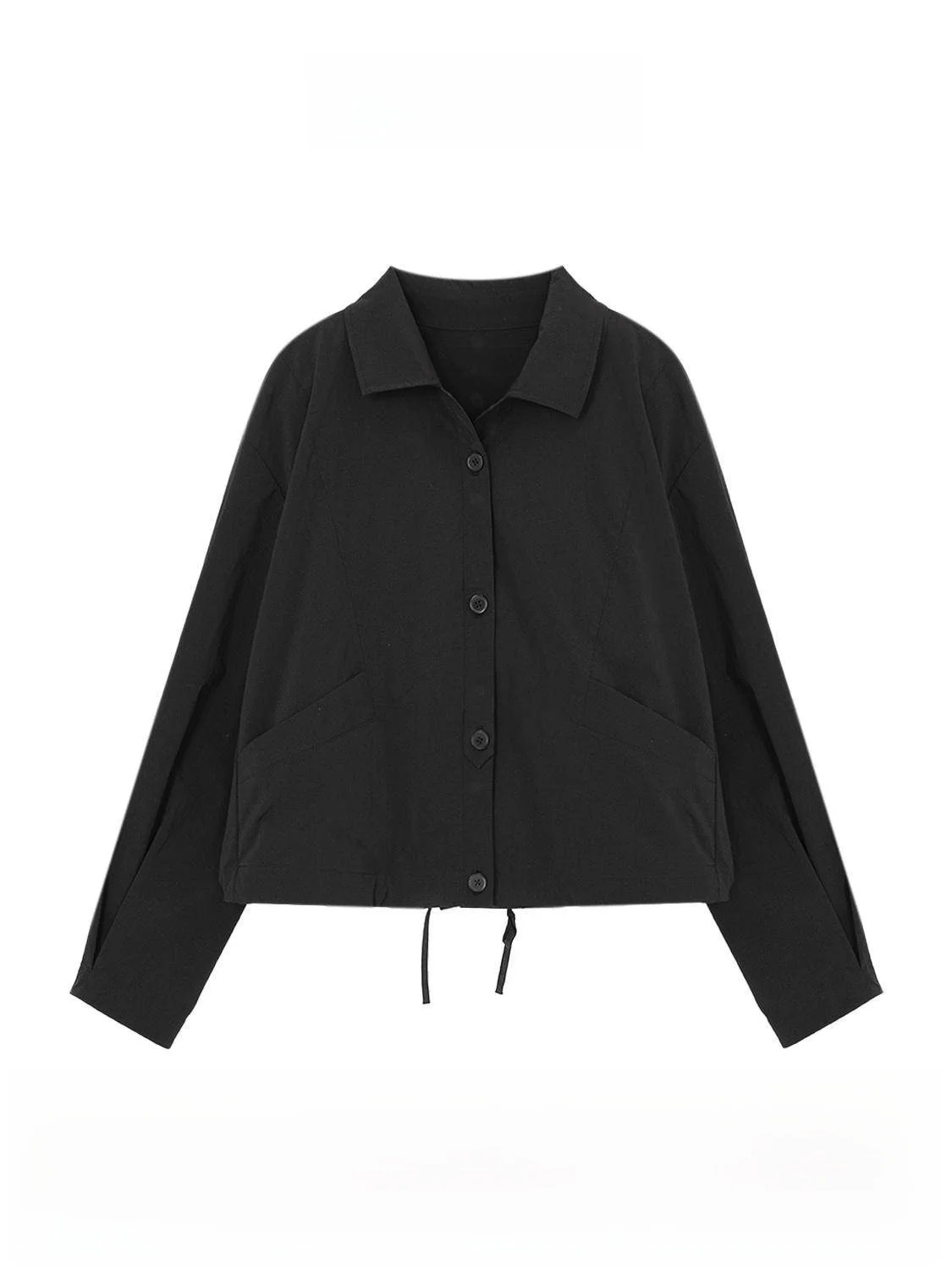 

ort Commute Sle Jaet Women's Waist-Cinching Stand Collar Outerwear Nylon Fabric Long Sve Regular Fit Pure Color