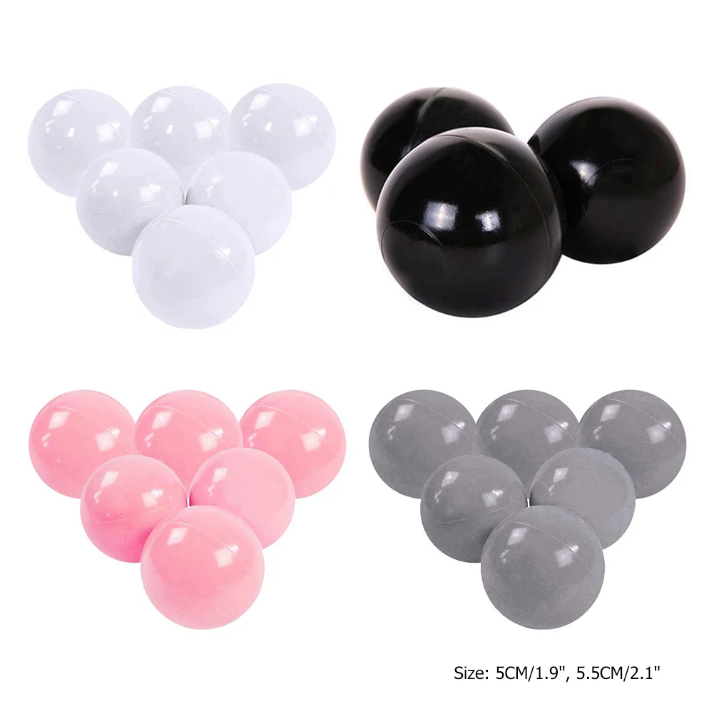 50/100 pçs pvc piscina oceano onda bola colorida piscina de água oceano onda bola festa adereços 5.5cm educação precoce para crianças brinquedos engraçados