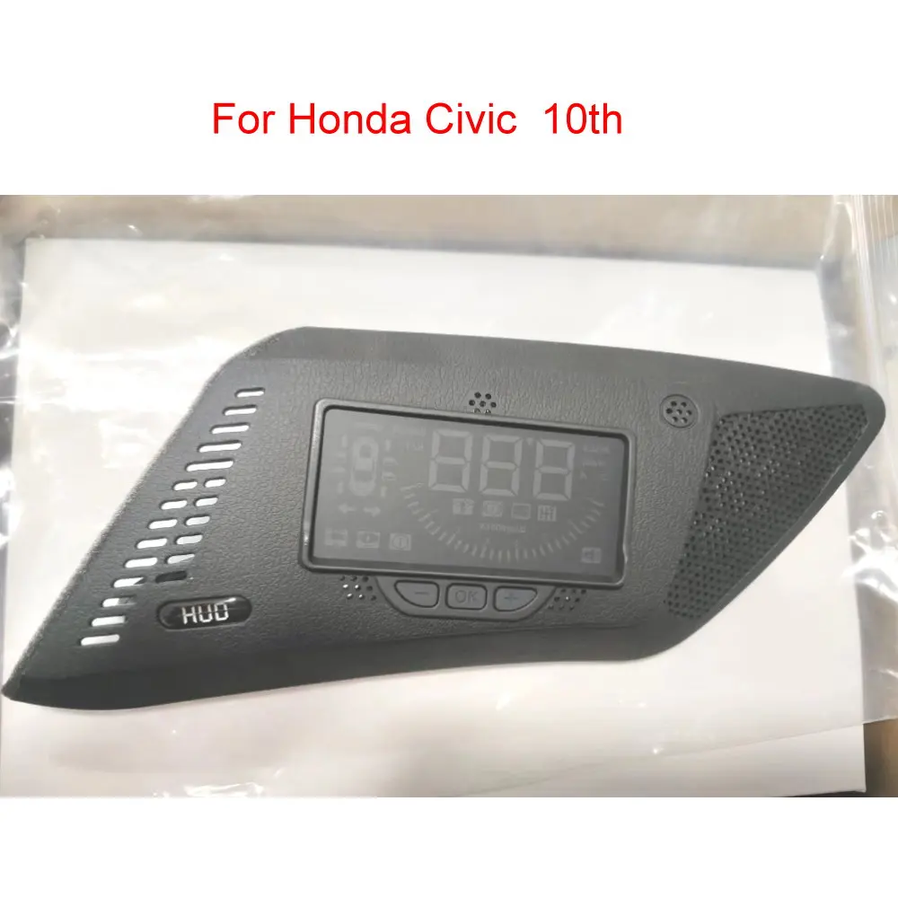 For Honda Civic (FC/FK) 2015-2024 Auto Electronics HUD Head Up Display Safe Driving Screen Speedometer Windshield Projector