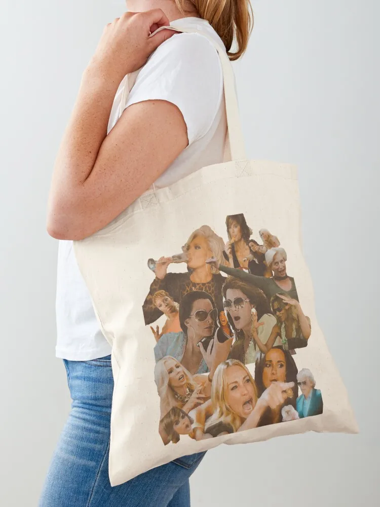 

REAL HOUSEWIVES COLLAGE95 Tote Bag bag luxury women tote bag canvas Handbags women
