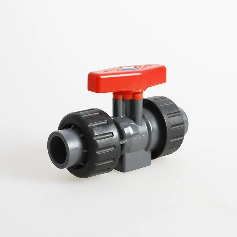 Runjing manual ceramic ball core, powder particle wear-resistant UPVC plastic ball valve