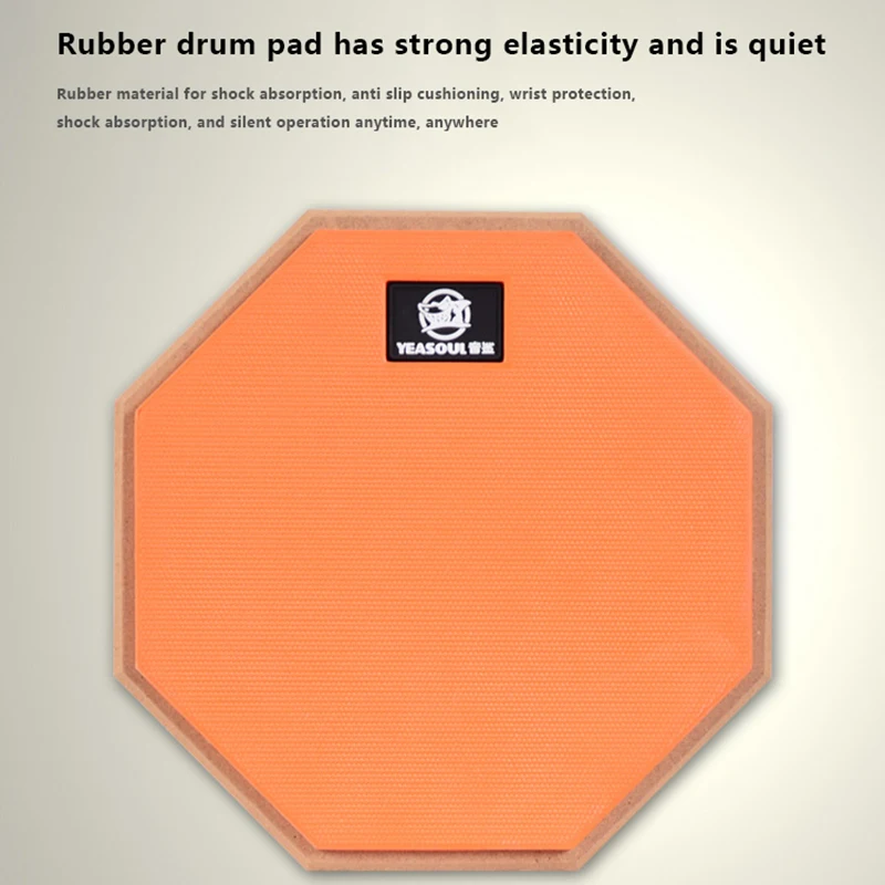 Practice Mat Mute Training Quiet Workouts For Jazz Drums Exercise Beginners 8 Inch Drum Pad Rubber Wooden Dumb Drum Pad Snare