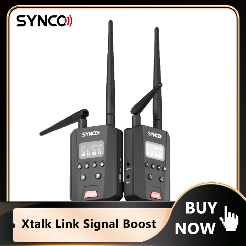 SYNCO Xtalk 링크 신호 부스트 무선 인터콤 시스템 헤드셋, 체중계 스포츠 이벤트, 야외 모험용