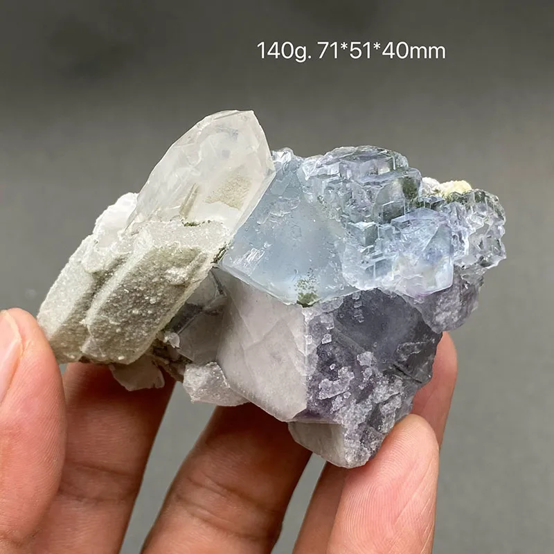 

100% Natural China Hunan Yaogangxian Fluorite Crystal Rough Stone Quartz Mineral Healing Crystal