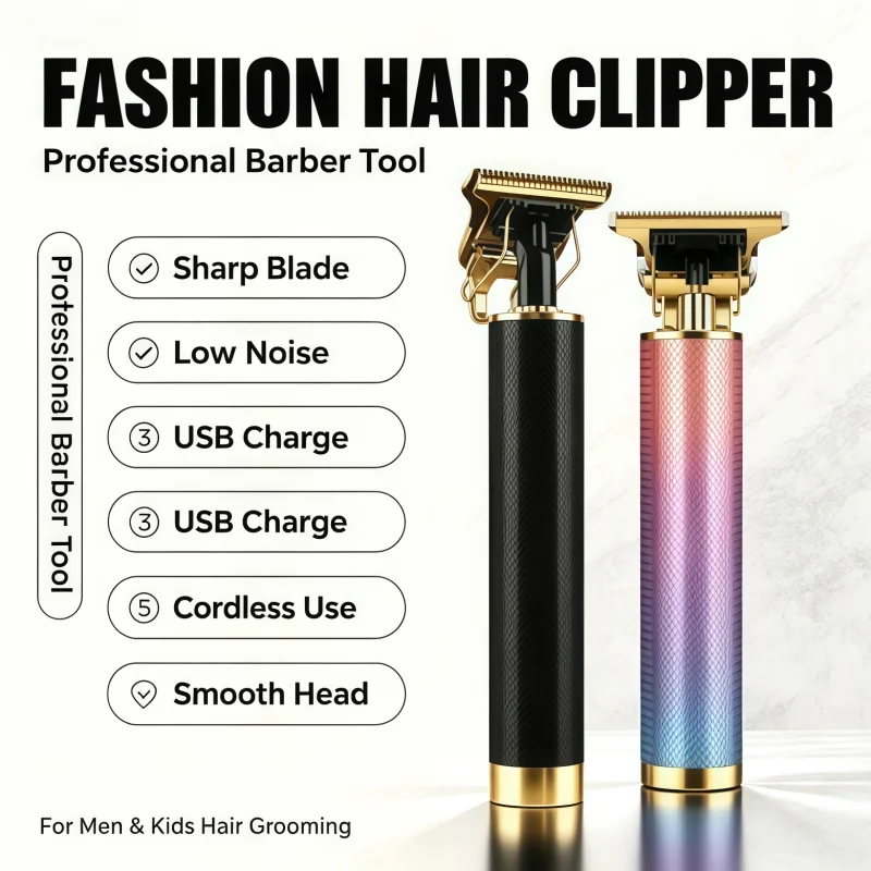2026New T9 Professional Hair Clipper/Accessories for Men USB Fast Charging Beard Body Hair Trimmer Precision Electric Shaver