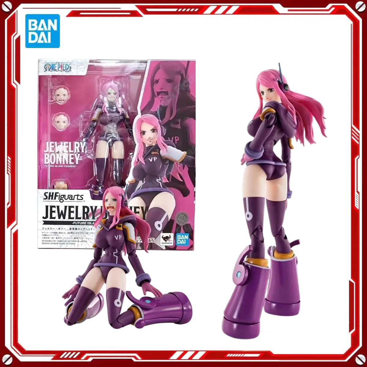 

Bandai Genuine One Piece Anime Model Kits Jewelry Bonney Toys SHF Action Figure Assembly Model Gift for Kids Christmas present