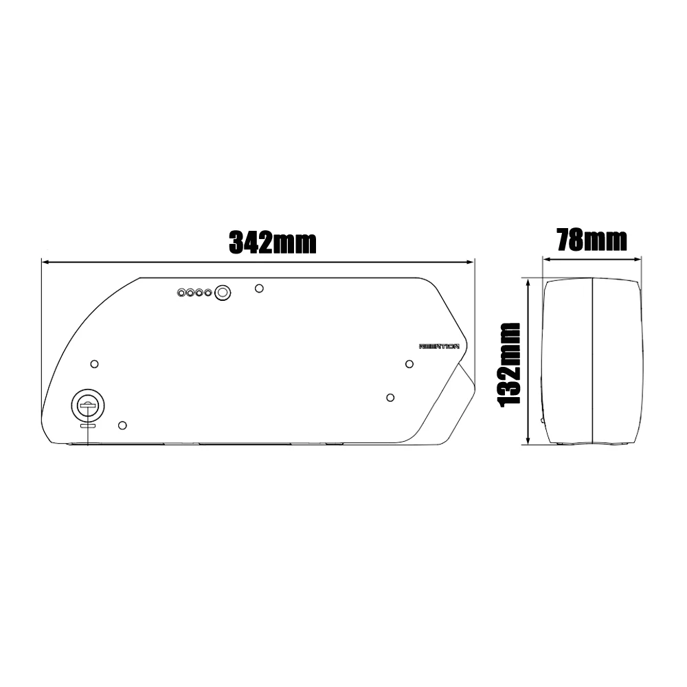 Replacement Lithium Battery Pack for KASEN MALIBU Fat Tire Ebike, Extra Part, 48V, 17.5Ah, 840Wh, 1000W