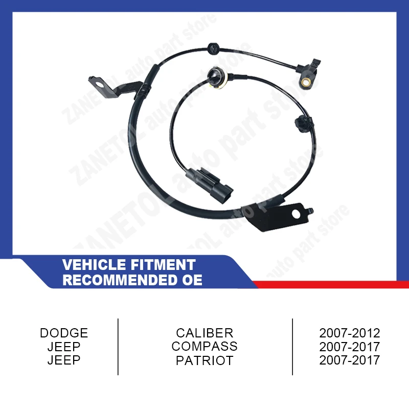 5105573AA 5105573AB ZANETOL Sensor de velocidad de rueda ABS para DODGE CALIBER 2007 ~ 2012 para JEEP COMPASS 2007 ~ 2017 JEEP PATRIOT 2007 ~ 2017