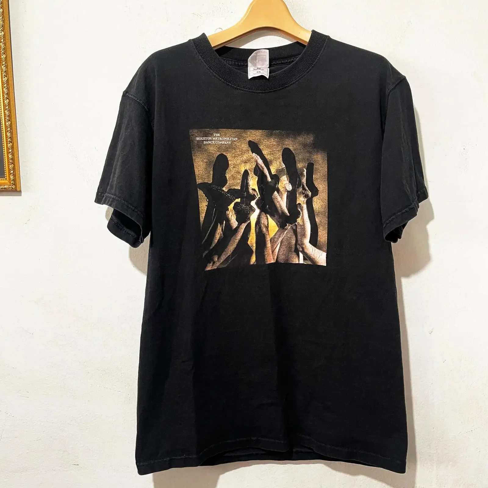 Vintage 90s Houston Metropolitan Dance T Shirt Size M vintage Washed streetwear Slightly Stretched Versatile