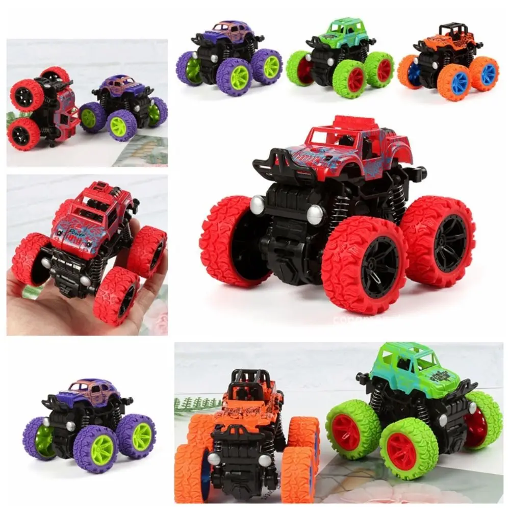 Voiture SUV à inertie de dinosaure de dessin animé pour enfants, ABS, rotation à 360 degrés, camion électrique à friction, SUV, véhicule tout-terrain en plastique, cascadeur, benne basculante, cadeaux