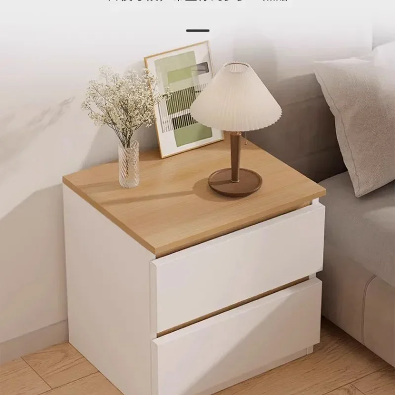 Luxury Night Table Modern Space Saving White Japandi Bedside Table Storage Trendy Mesita De Noche Dormitorio Luxury Furniture