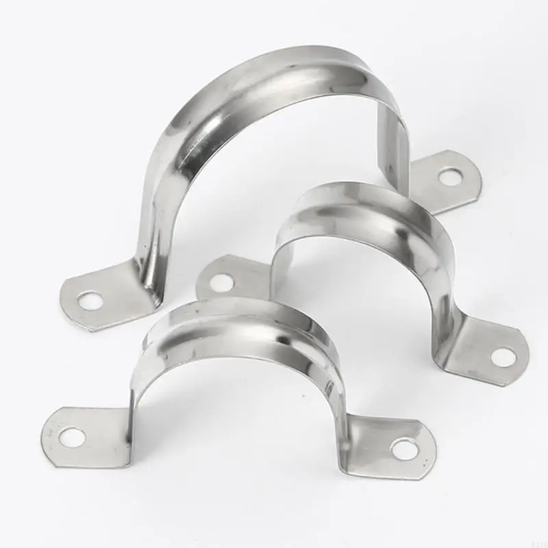 High Strength Metal Tube Clamp with Two Hole for Secure Pipe Support Bracket 