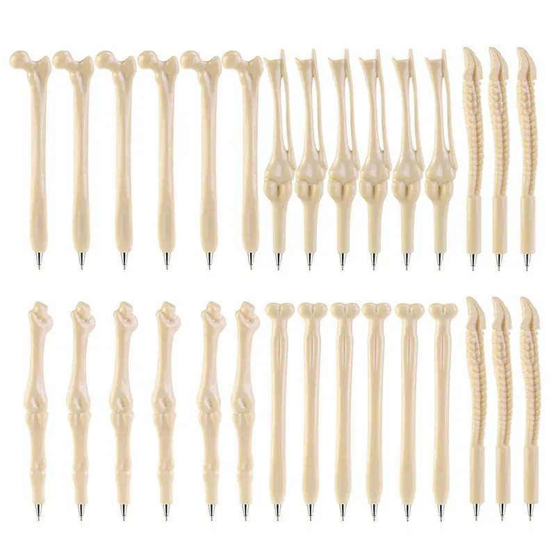 

40Pcs Bone Pens Bone Ballpoint Pen Skull Pen Nurse Pens Novelty Pens Nurse Accessories Funny Pens Black Skeleton Pen