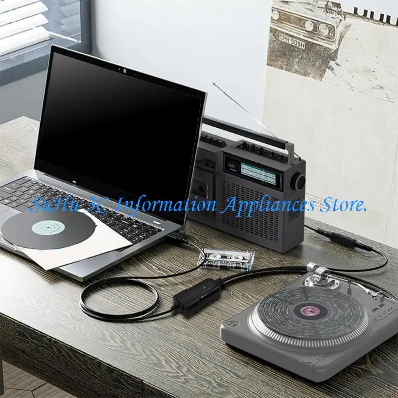 

USB Auditory Converter for Preserving Cassette Memory to MP3 Music Player Import And Export Auff, Mp3 And Files