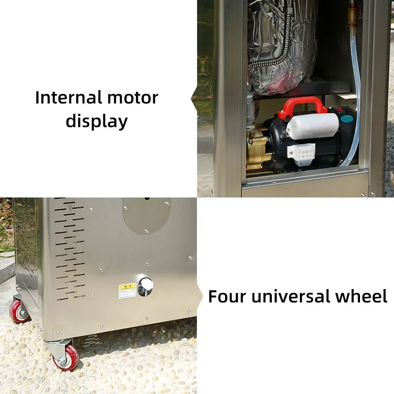 SPS 9000W 9KG Lavadora automática de alta temperatura a vapor para carro