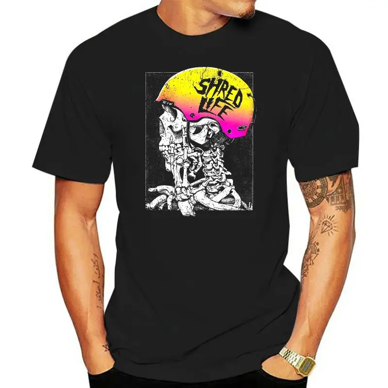 Skull Boarder T-Shirt Snowboard Mountain Powder Rail Freestyle Backside Fakie