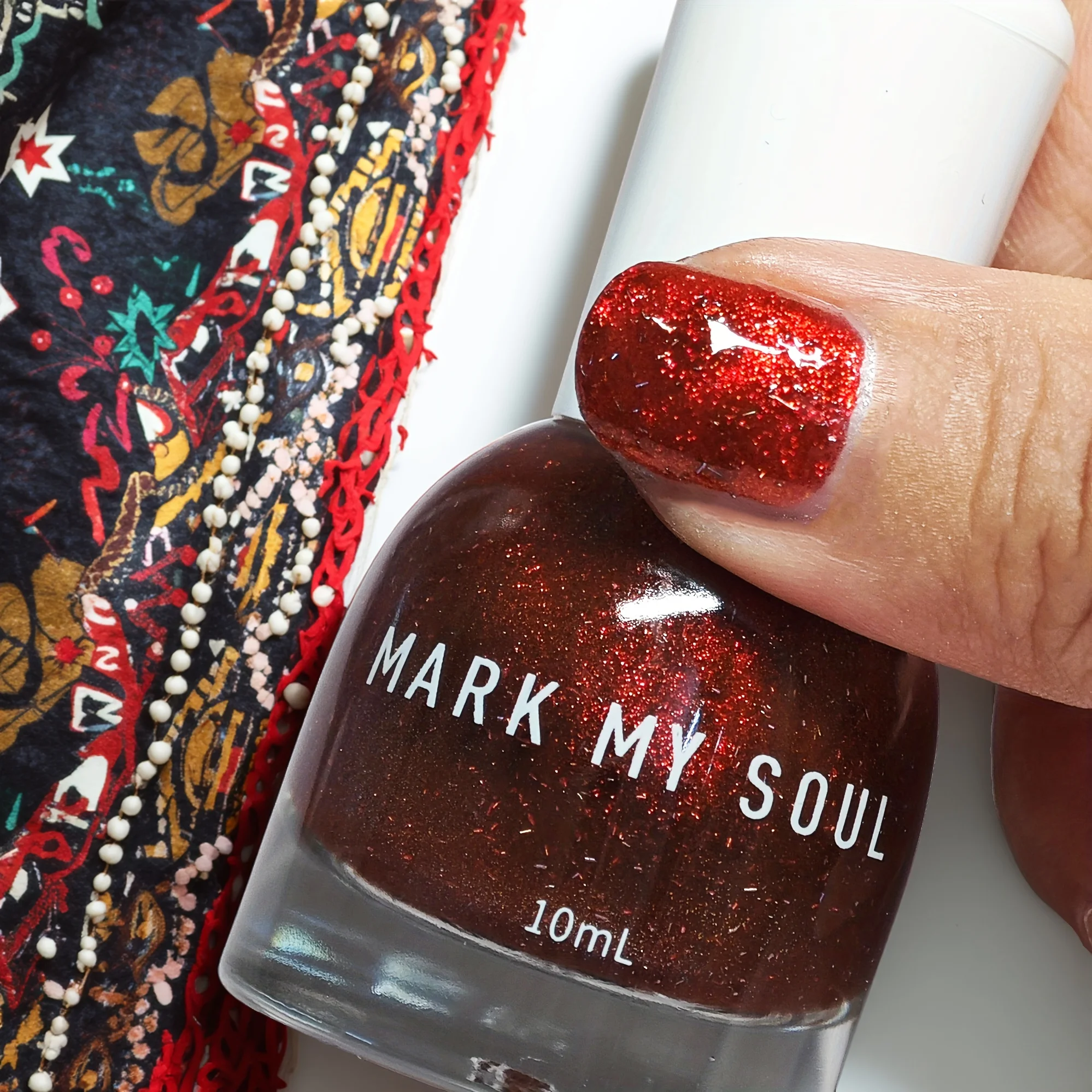 

S90 Scarlet Flame 10ml No Bake Cat Eye Nail Polish Quick Drying Long Lasting Non Peelable Oily with Fragrance