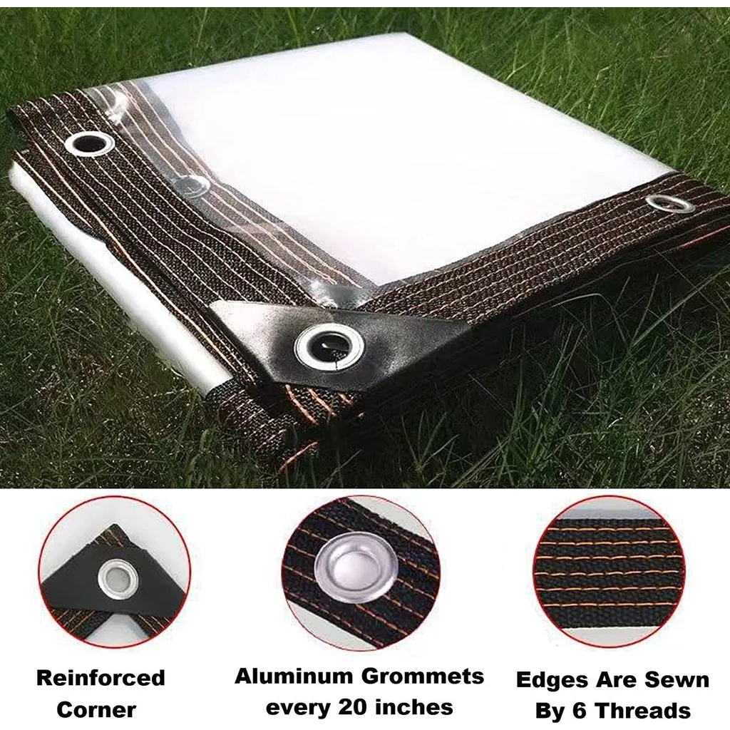 Transparent rainproof sunshade cloth, waterproof cloth cover, transparent rainproof oilcloth