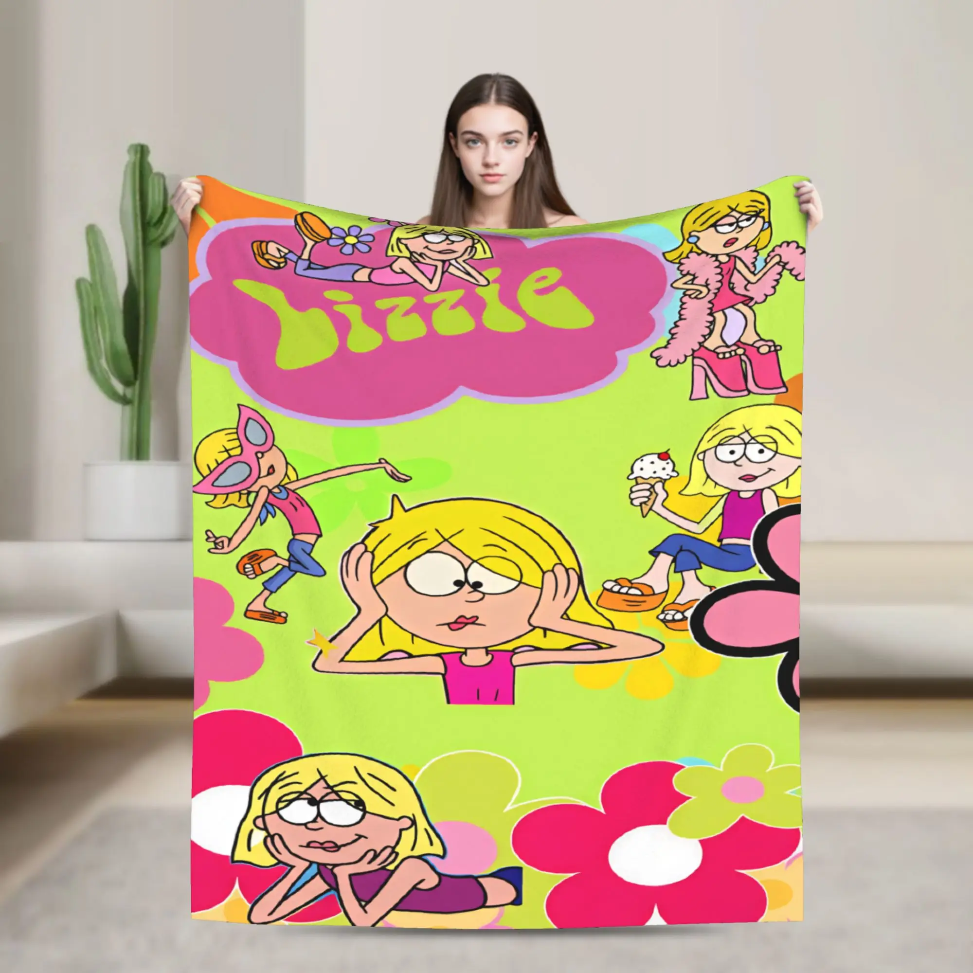 Lizzies Cartoon McGuires Super Soft Blanket  Camping Plush Bedding Throws Novelty Couch Bed Flannel Bedspread Sofa Bed Cover