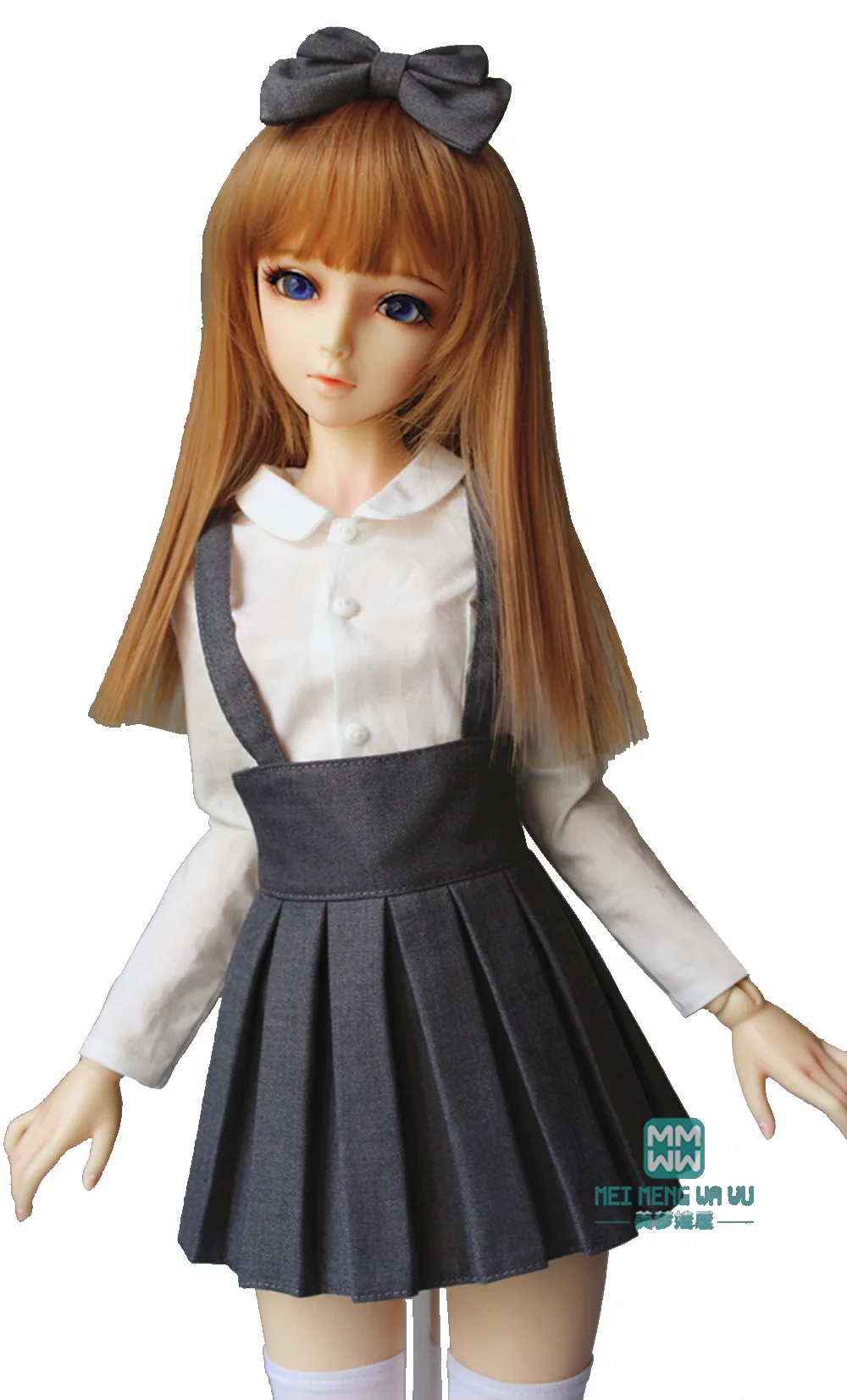 BJD zubehör puppe kleidung mädchen kleid passt 60cm 1/3 BJD SD010 13 puppe mode schlinge gefaltetes rock student tragen