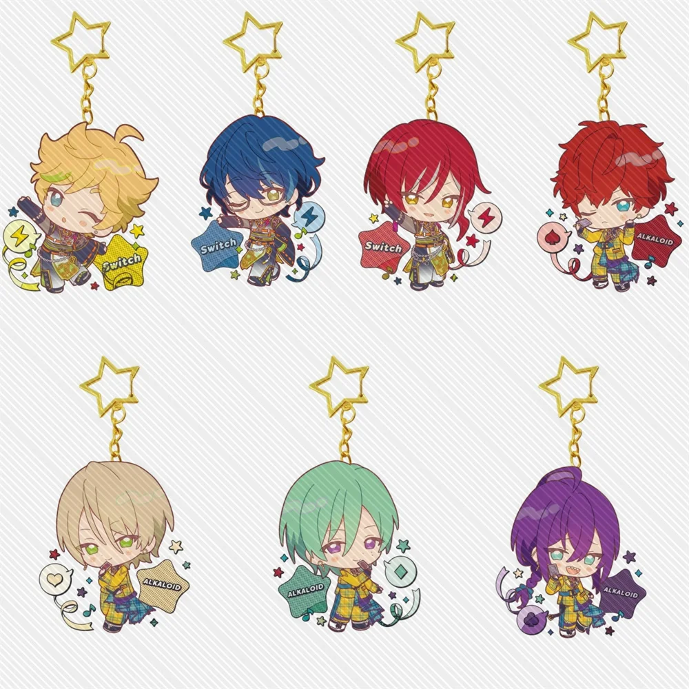 6CM Game Ensemble Stars!! Acrylic Stand Keychain Model Desk Decor Cosplay Characters Ornament Accessories Good Christmas Gifts