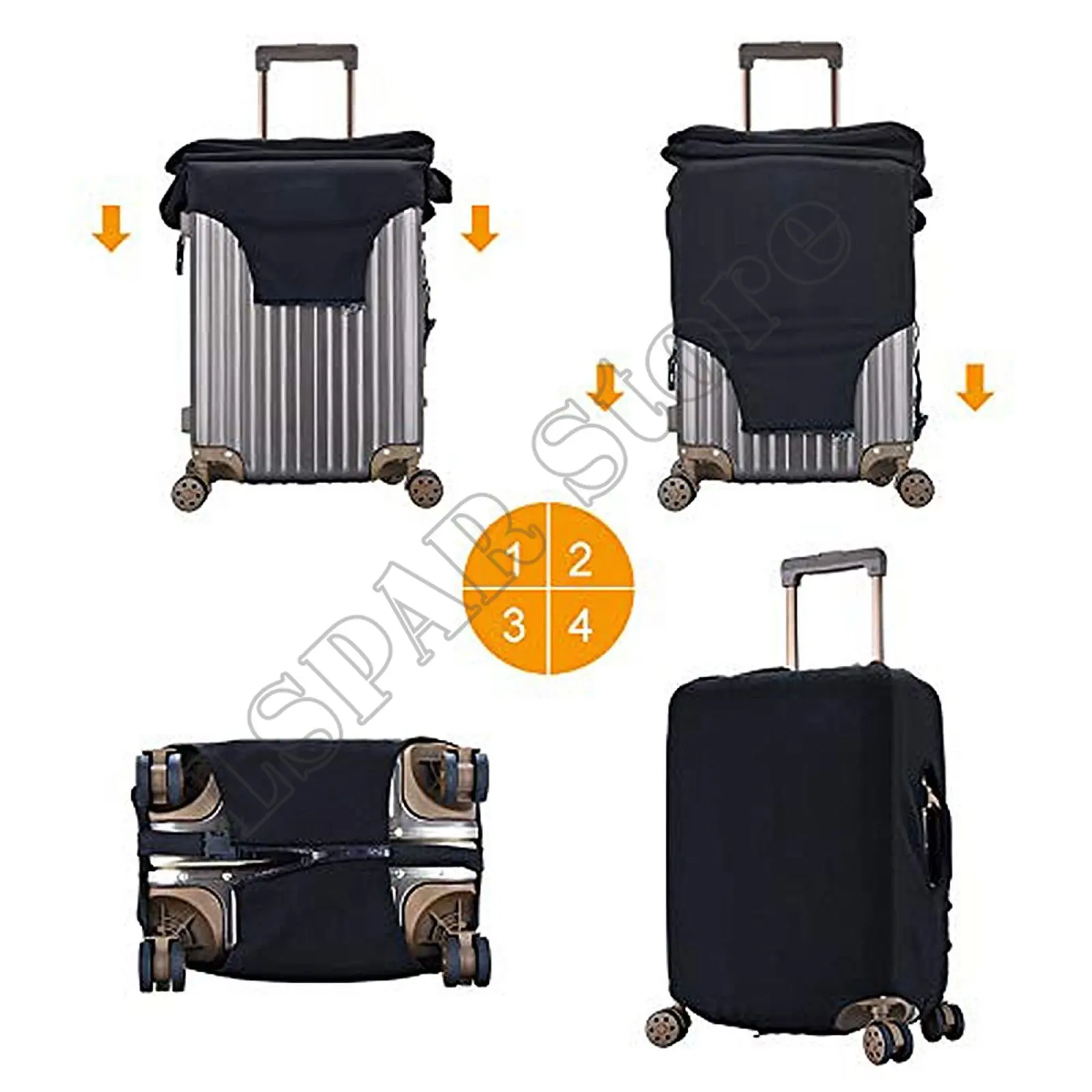 Fundas protectoras antipolvo para equipaje, cubierta elástica para maleta de viaje, estilo Delfín, 18-32 pulgadas