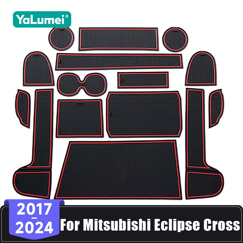 

For Mitsubishi Eclipse Cross PHEV 2017 2018 2019 2020 2021 2022 2023 2024 Car Door Groove Anti-Slip Mat Gate Slot Pad Sticker