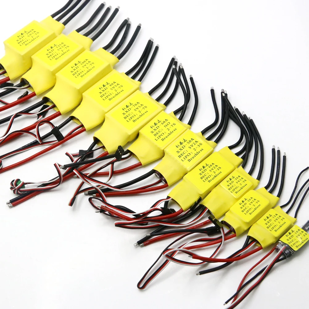 

XXD 10A 15A 20A 30A 40A 50A 60A 70A 80A 100A 125A 200A ESC Контроллер скорости с UBEC для RC FPV Квадрокоптер RC Самолеты Дрон