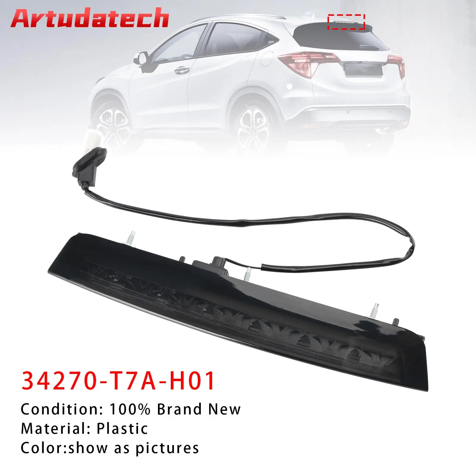 

Artudatech 3RD стоп-сигнал с высоким креплением стоп-сигнал для Honda HR-V HRV VEZEL Acura 2014-2022 автомобильные аксессуары