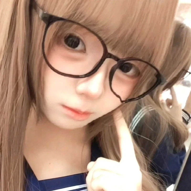 Dripping Tears Eyeglass Frame Anime Concave Shape Decoration Y2k Frame Cos Animation Kawaii Party Gift Cosplay Accessories