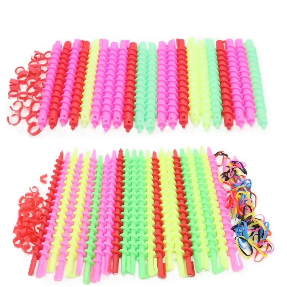 21/22pcs Plastic Spiral Perm Stick Women Magic Curly Hair Roller Cold Perm Bar Hair Curler Barber Professional Hairdressing Tool