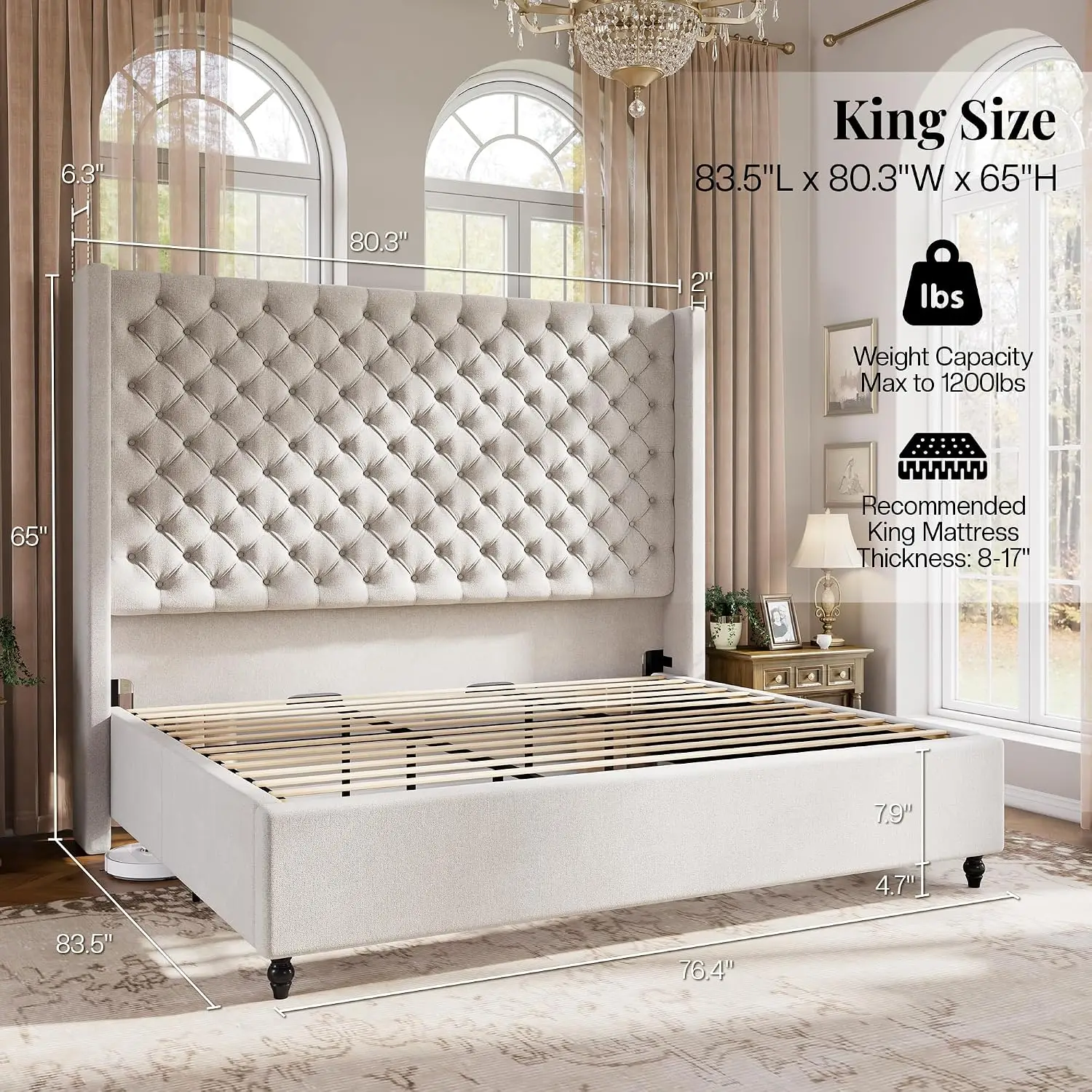 Thumbnail 2 - #15 Most Reviewed Wooden Bed Frames